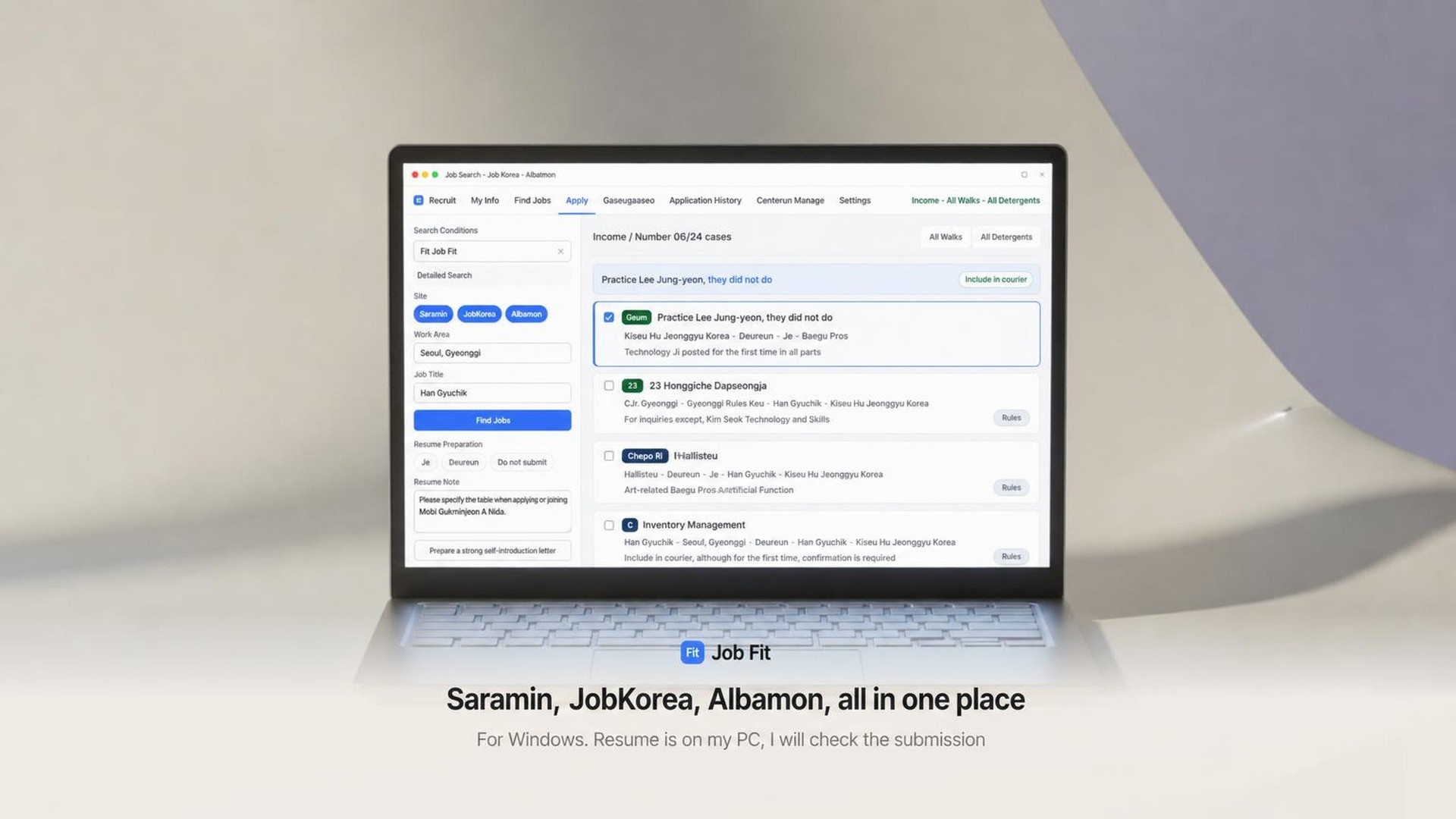 Submit Your Resume with a Single Click