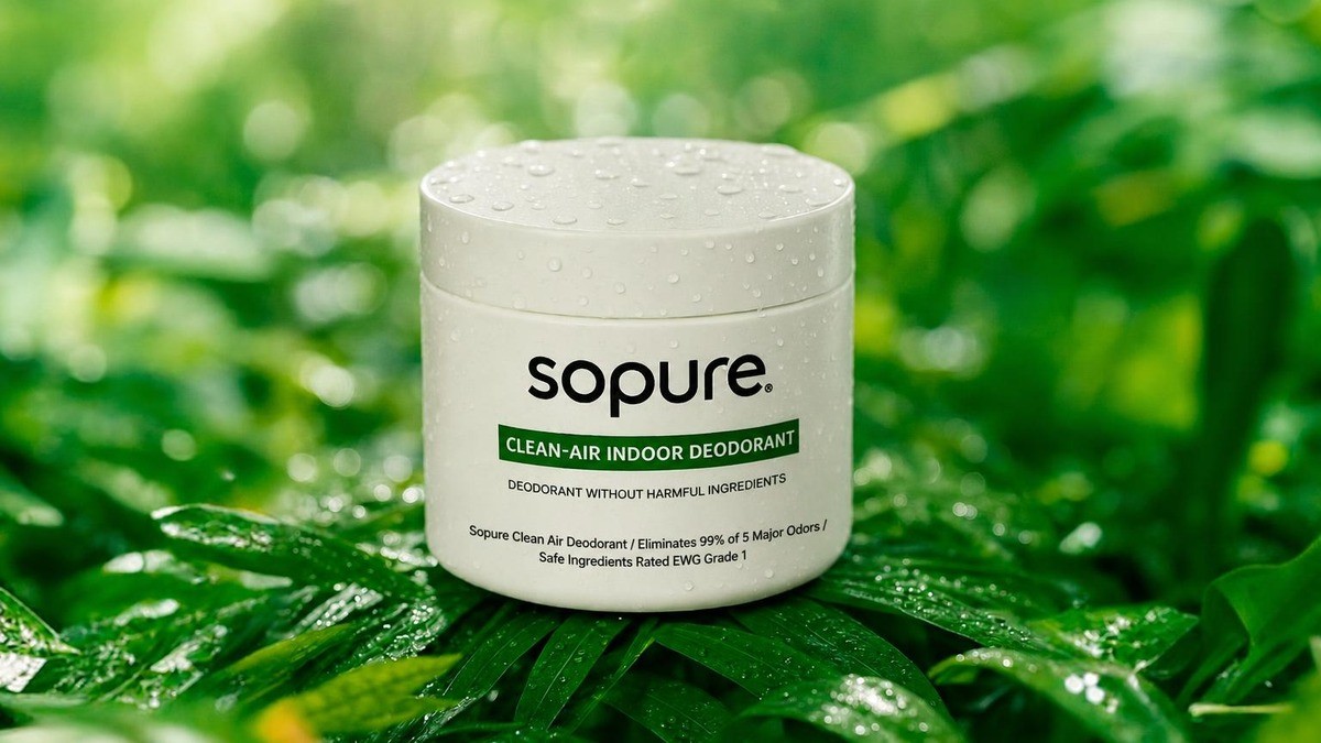Powerful indoor deodorizer that refreshes stale air-conditioned spaces for hours