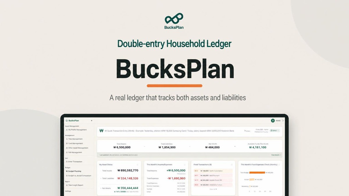 Crafted by a 10-year ERP accounting expert the authentic double-entry ledger 〈BugsPlan〉