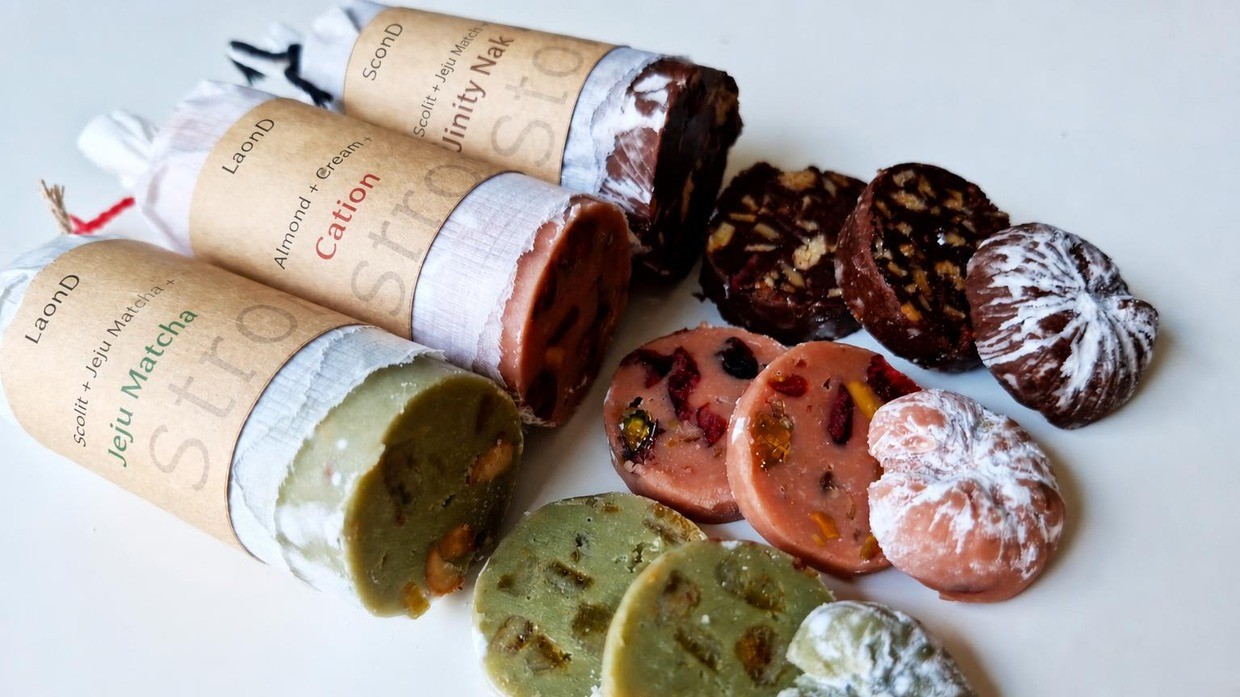 [Chuseok Limited] Exquisite Sliceable Chocolate Salami Trio