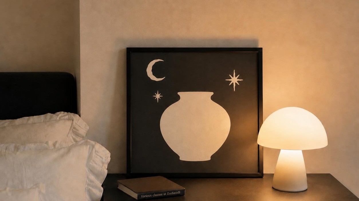 A Mirror to Greet Daily Blessings | Moon Jar Frame ‘Manbok Wolgyeong’