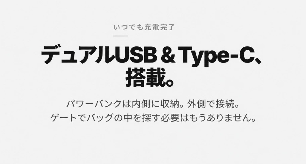SLIMSHIFT — Dual USB & Type-C, onboard.