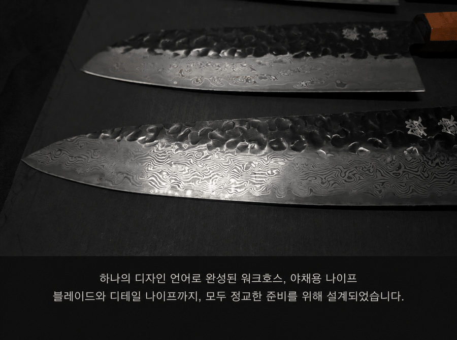 The three blades, one visual language