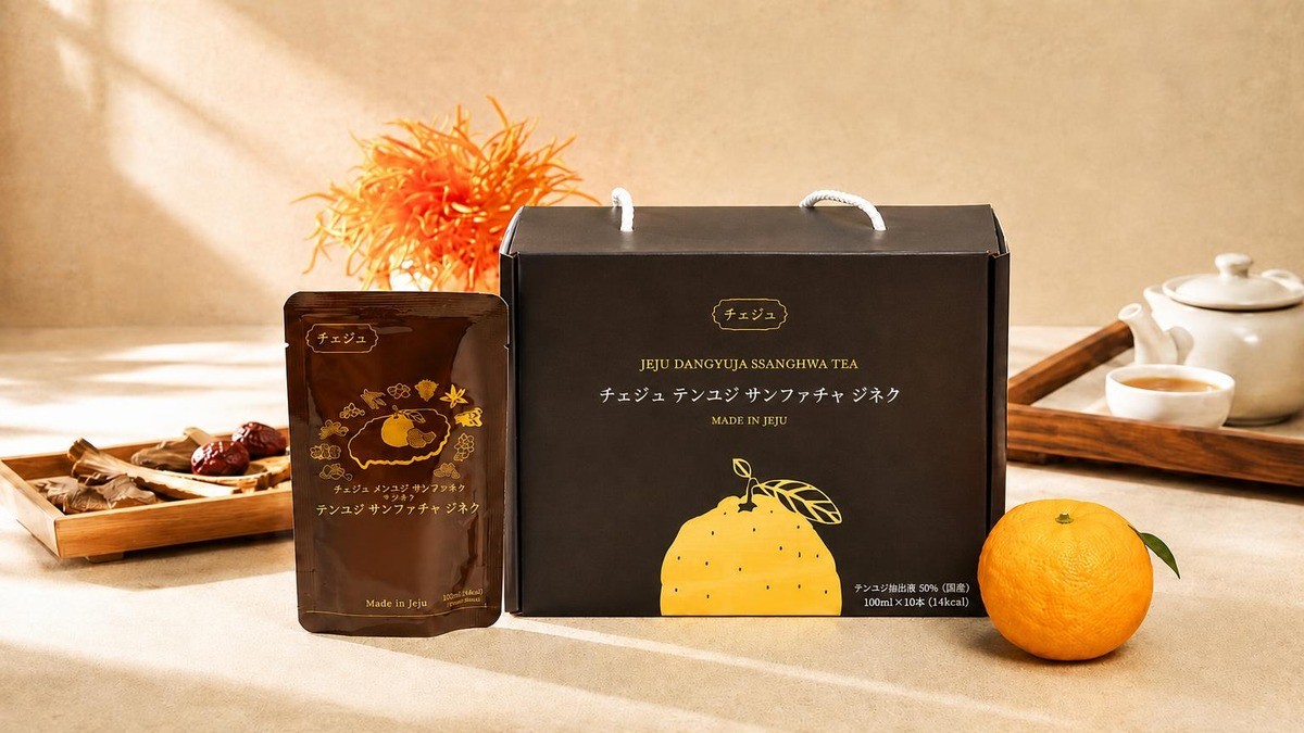 [하루제주]三代続く伝統レシピで作るデンユジ双花茶エキスギフトセット！