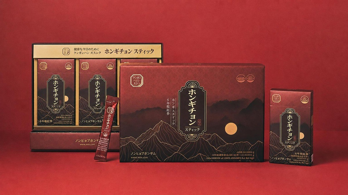 6年熟成紅参の真心、農協ハンサミン紅気泉スティック30包6セット
